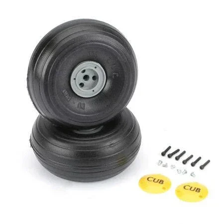DU-BRO 1/3 Treaded Lightweight J-3 Cub Wheels - 558TLC