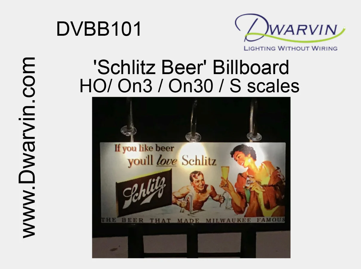 Dwarvin HO Unassembled Fiber-Lit Levis Billboard – DWV99024