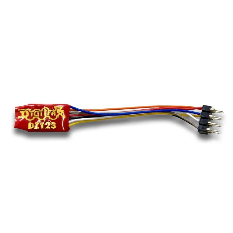 Digitrax DZ123PS Z Scale Mobile DCC Decoder – Pluggable Sound-Ready (FX3)