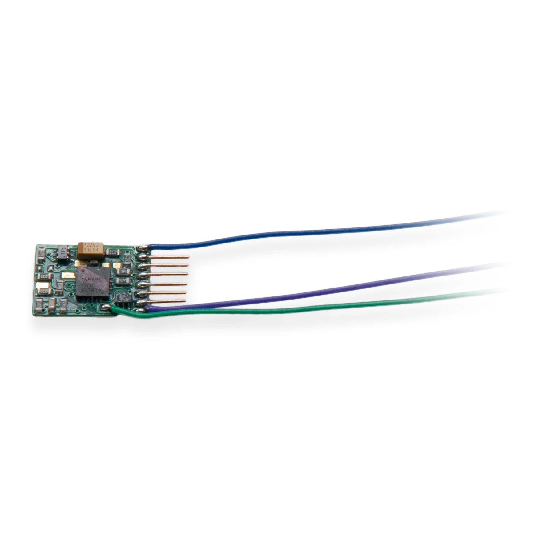 Digitrax DZ146IN Z/N/HO Scale Mobile DCC Decoder — 1 Amp 4 FX³ (NEM 651 Plug)