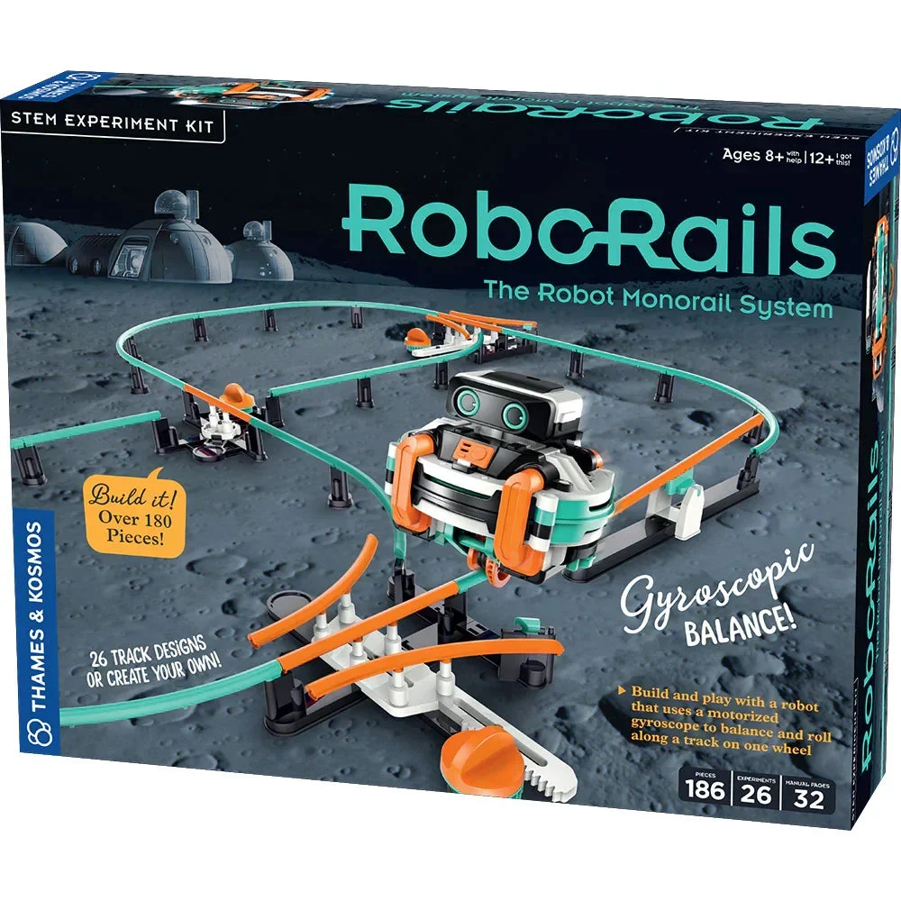 Thames & Kosmos RoboRails Robot Monorail System STEM Experiment Kit 620400