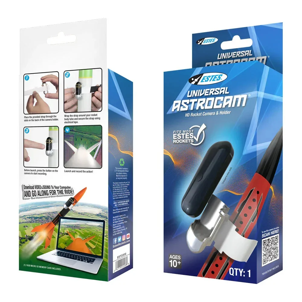 Estes Rockets Universal Astrocam HD Rocket Camera and Holder 2208