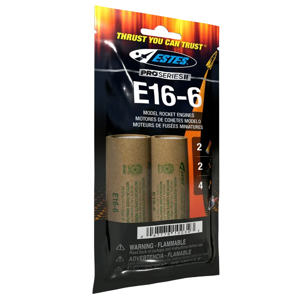 Estes Rockets E16-6 Engines (29mm) 10034