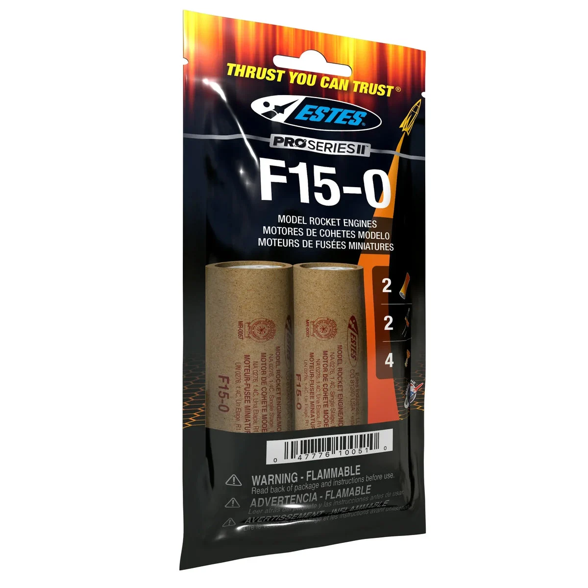 Estes Rockets F15-0 Engines (29mm) 10051