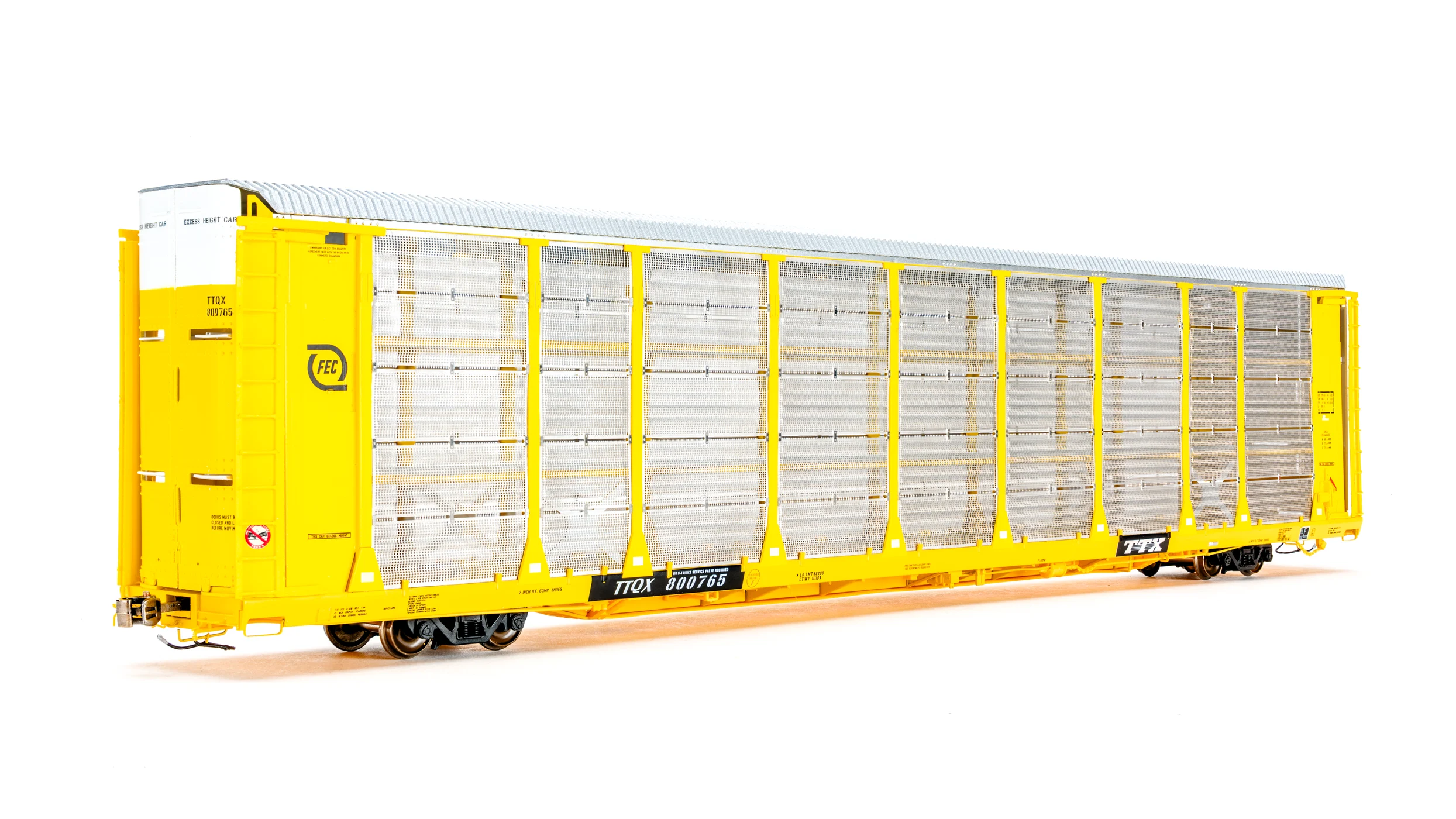 Class One Model Works HO Scale Florida East Coast TTQX 802952 Thrall 20-2 Autorack Type C