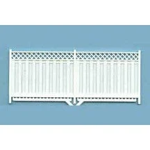 Plastruct O gauge Polystyrene Vertical Lattice Fence 8" Length (2 - 4" pieces per pack)