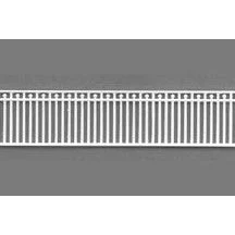 Plastruct HO gauge Polystyrene Vertical Knob Fence 8" Length (2 - 4" pieces per pack)
