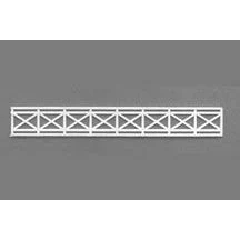 Plastruct HO gauge Polystyrene Cross Bar Fence 8" Length (2 - 4" pieces per pack)