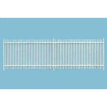 Plastruct O gauge Polystyrene High Bar Fence 10" Length (1 per pack)