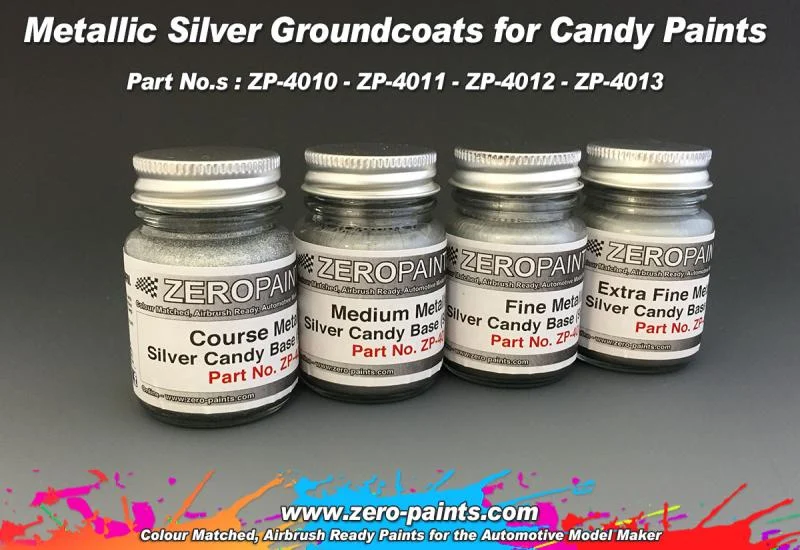 Zero Paints Fine Metallic Silver Base For Candy Colors - ZP-4011