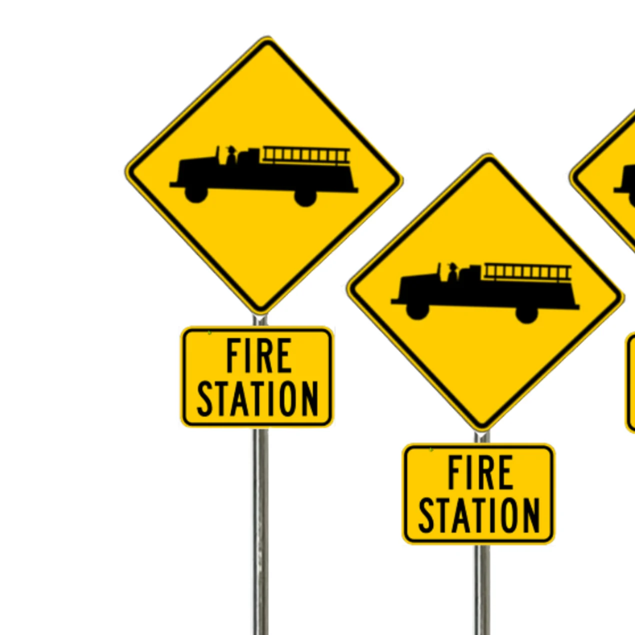 O Scale - Fire Station - Graphic and Written - 2 Pack