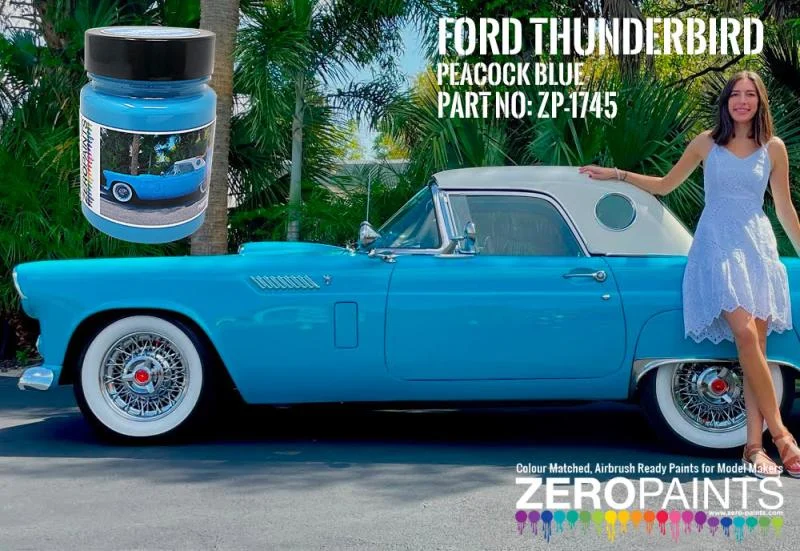 Zero Paints Ford Thunderbird Peacock Blue - ZP-1745