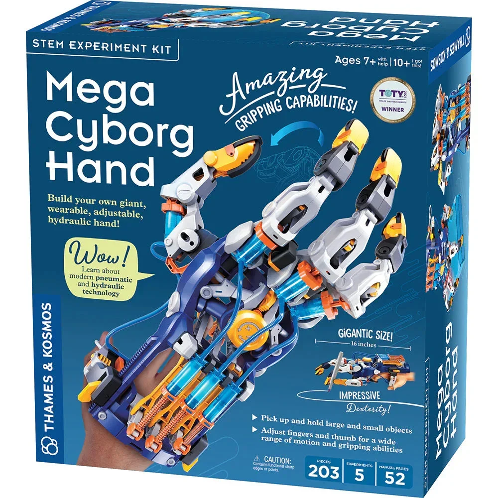 Thames & Kosmos Mega Cyborg Hydraulic Gripping Hand STEM Experiment Kit 620501