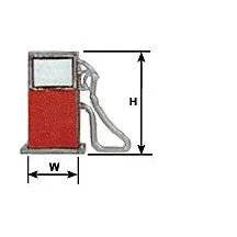 Plastruct HO gauge Polyethylene Gas Pump (3 per pack)