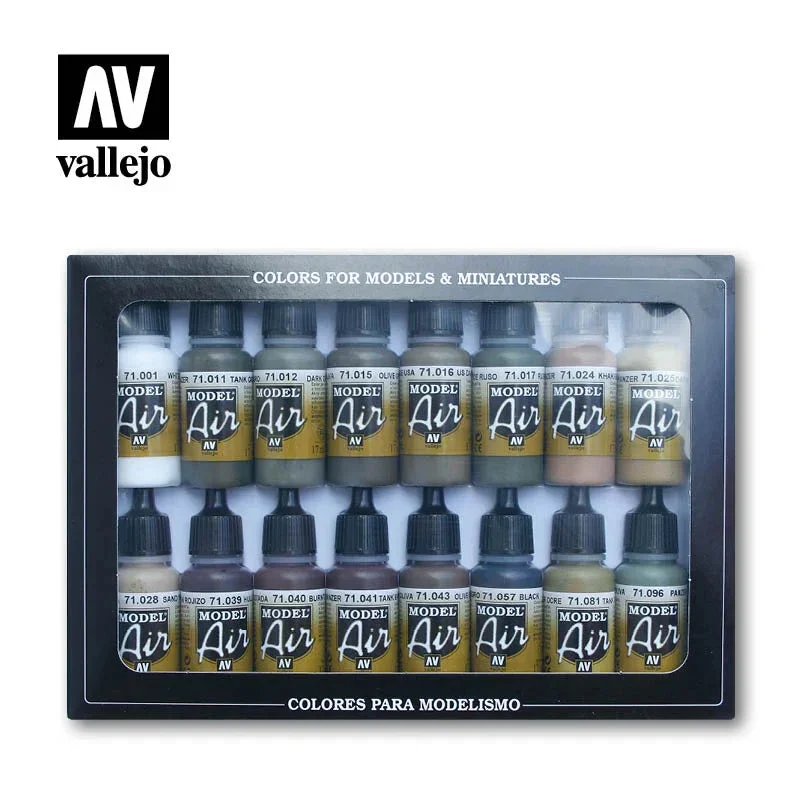 Vallejo Model Air Set of 16 German/Allied WWII 17ml 71190
