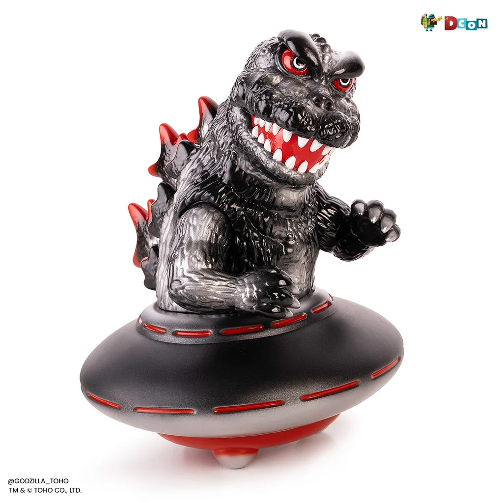 Godzilla UFO - Vinyl Designer Figure by Octeel - Xillean Black Variant