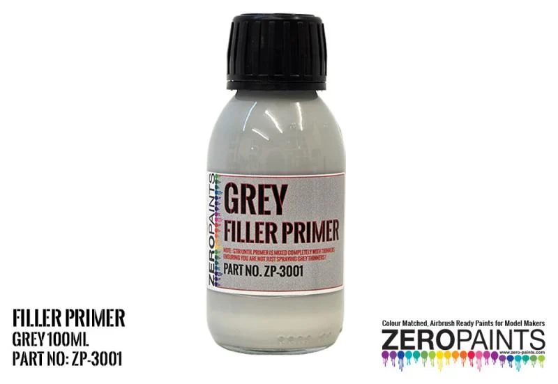 Zero Paints Grey Filler Primer 100ml - ZP-3001