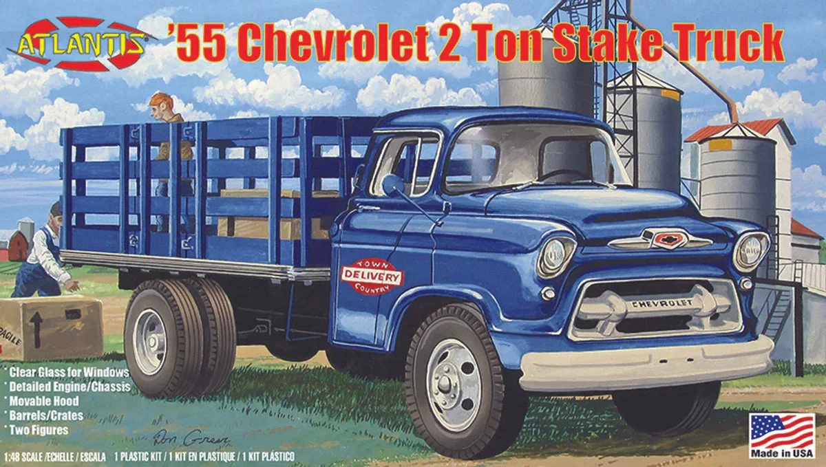 1/48 Atlantis Models 1955 Chevrolet 2 Ton Stake Truck-1401