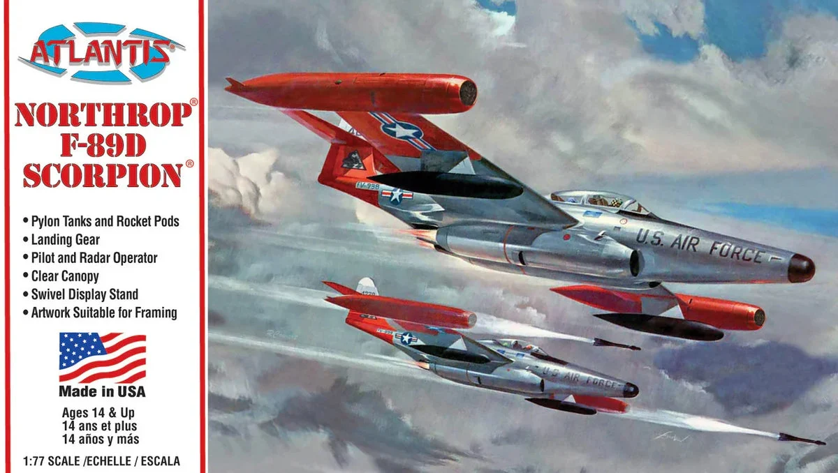 1/77 Atlantis Models Northrop F-89D Scorpion -221