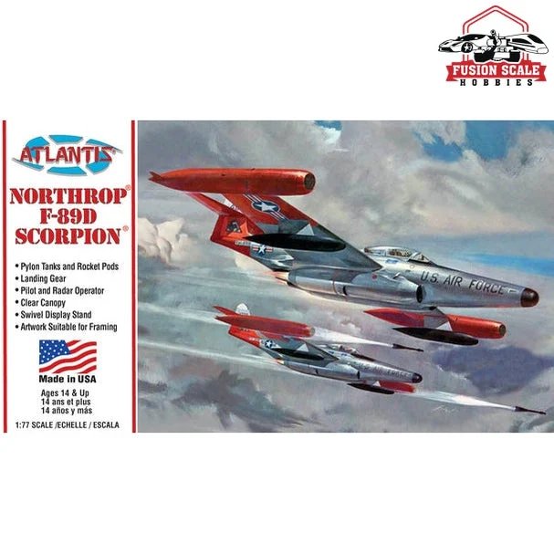 Atlantis Models Northrop F-89D Scorpion 1/77 Plastic Model Kit Atlantis