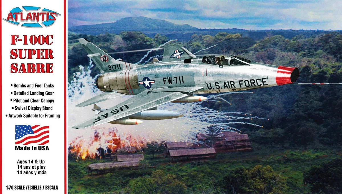 1/70 Atlantis Models Scale F-100C Super Sabre -236