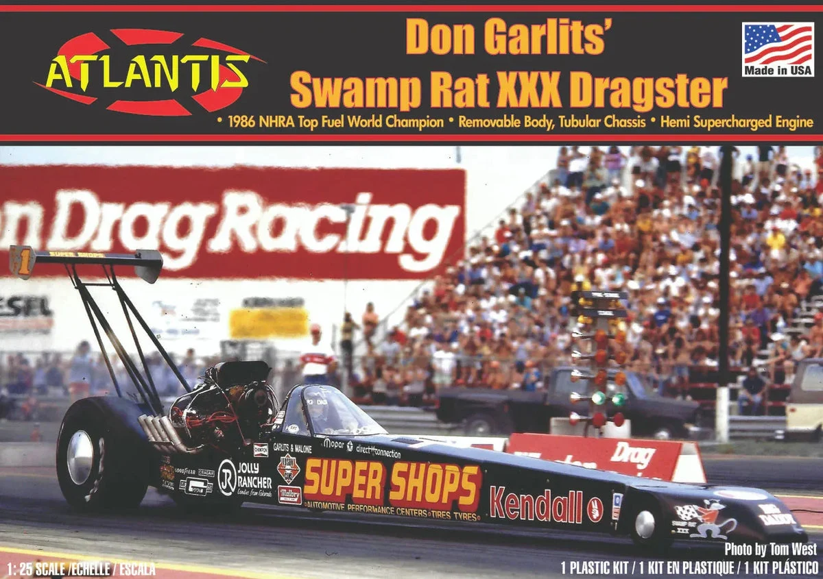 1/25 Atlantis Models Don Garlits Swamp Rat XXX Rear Engine Dragster - 7152