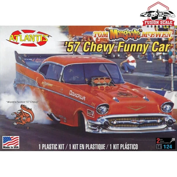 Atlantis Models Tom Mongoose McEwen 1957 Chevy Funny Car 1/24