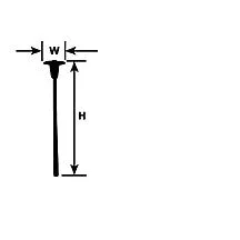 Plastruct HO gauge Polystyrene Halogen Lamp (5 per pack)