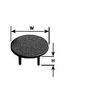 Plastruct White Styrene Round Kitchen Table (1 per pack)