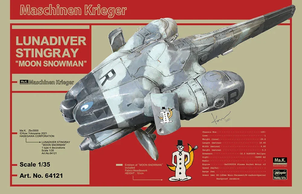 1/35 Hasegawa Luna Diver Stingray "Moon Snowman" 64121