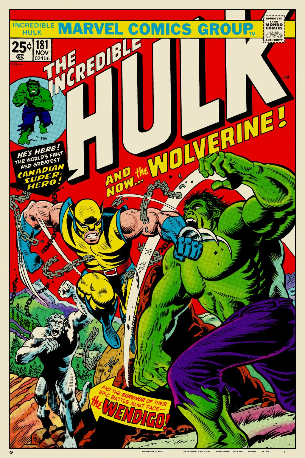 The Incredible Hulk #181 Poster - Herb Trimpe