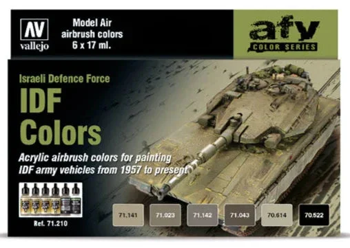 Vallejo 17ml Set of 6 IDF Colors - 71210