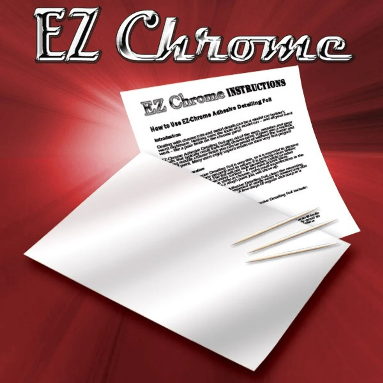 Innovative Hobby Supply EZ Chrome Finishing Adhesive Backed Foil (6''x10'')