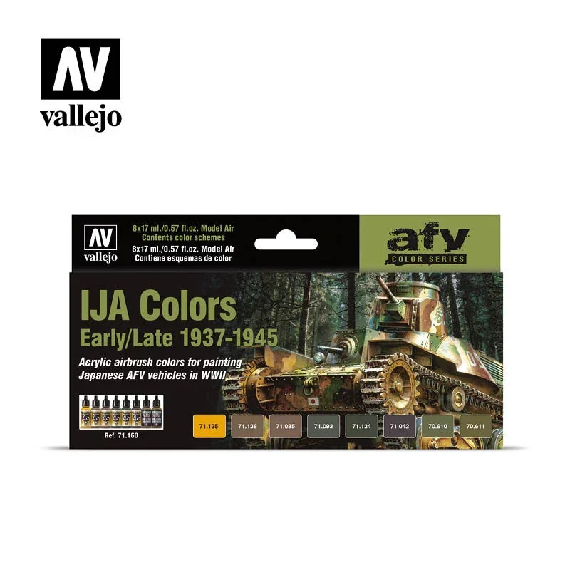 Vallejo 17ml Set of 8 (1937-1945) IJA Colors Early/Late - 71160