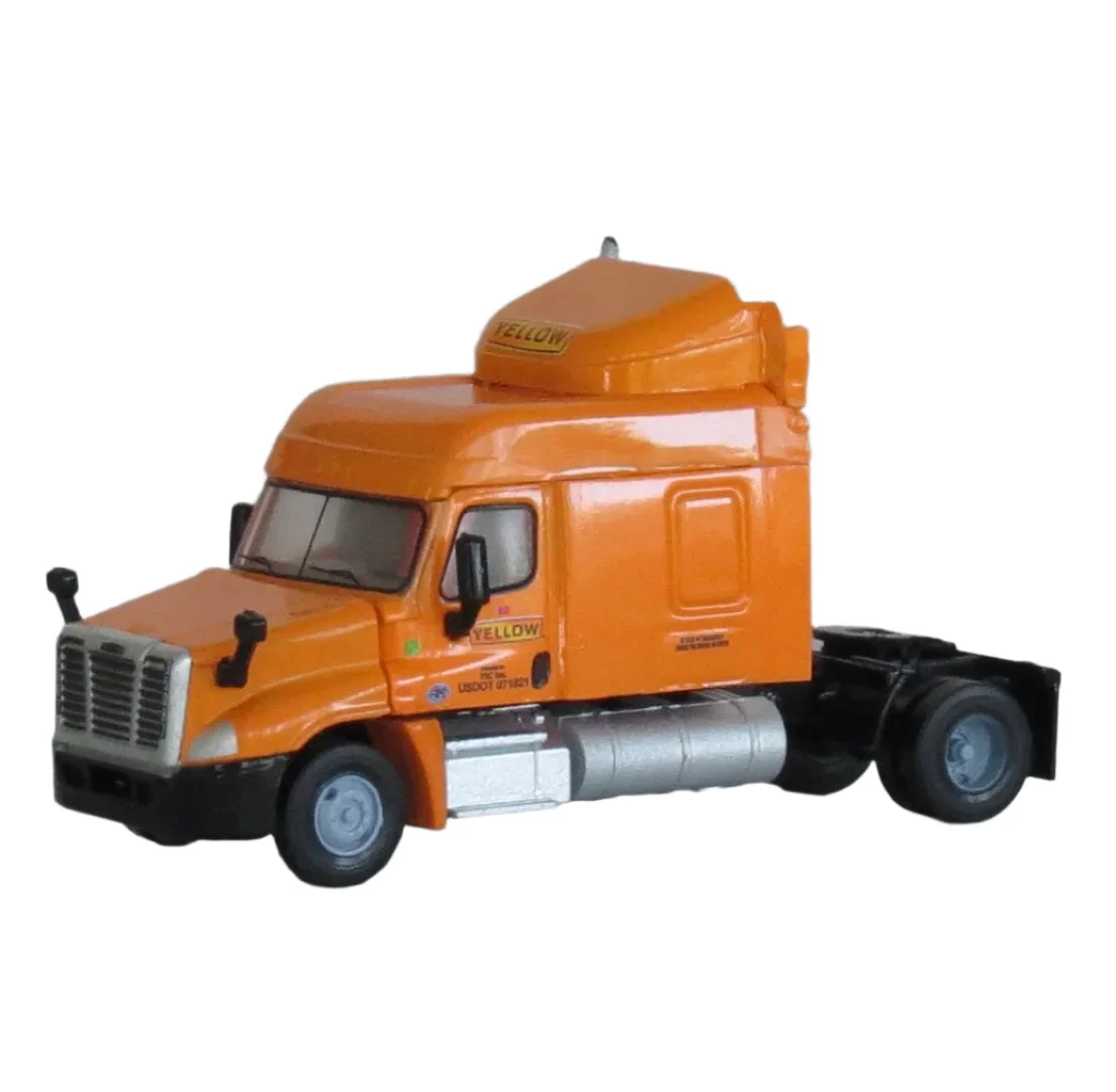 Trainworx N Scale YELLOW Freightliner Cascadia Semi Truck #35087