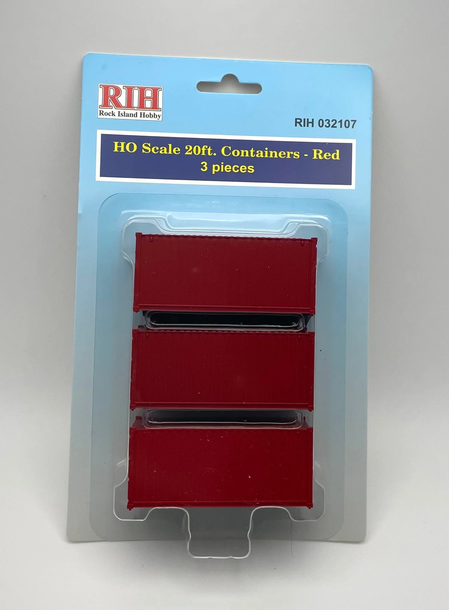 Rock Island Hobby HO 032107 20' Container, Red (3-Pack)