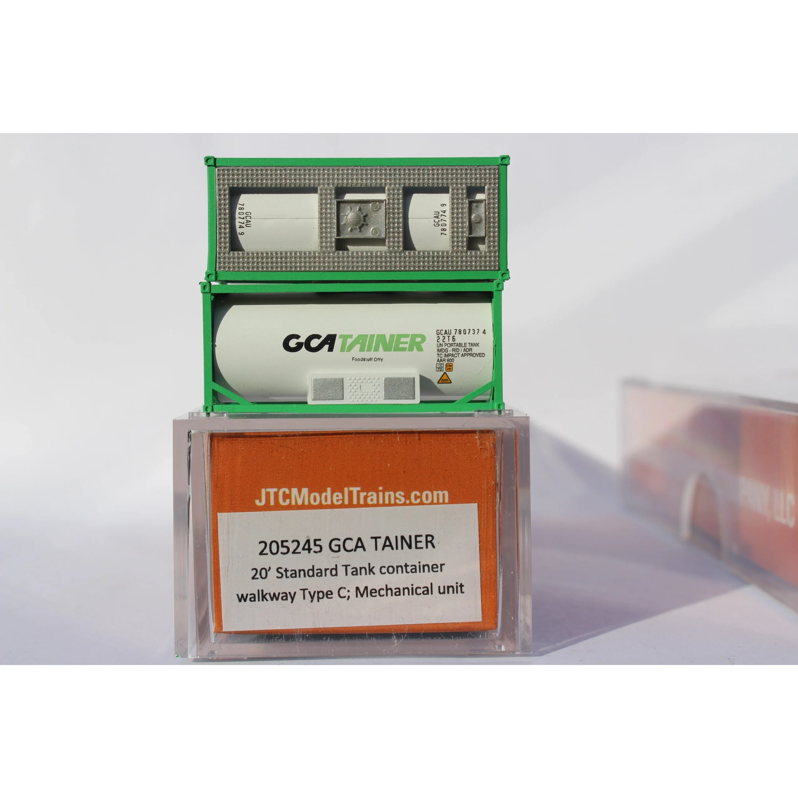 Jacksonville Terminal N Scale GCA TAINER 20' Tank Container - JTC 205245