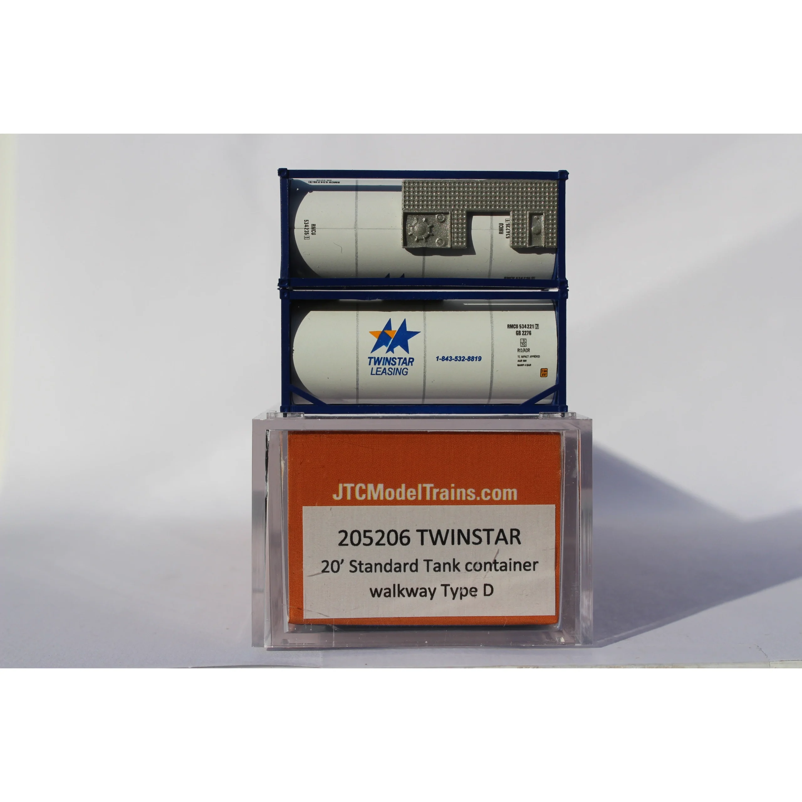 Jacksonville Terminal N Scale TWINSTAR 20' Tank Container - JTC 205206