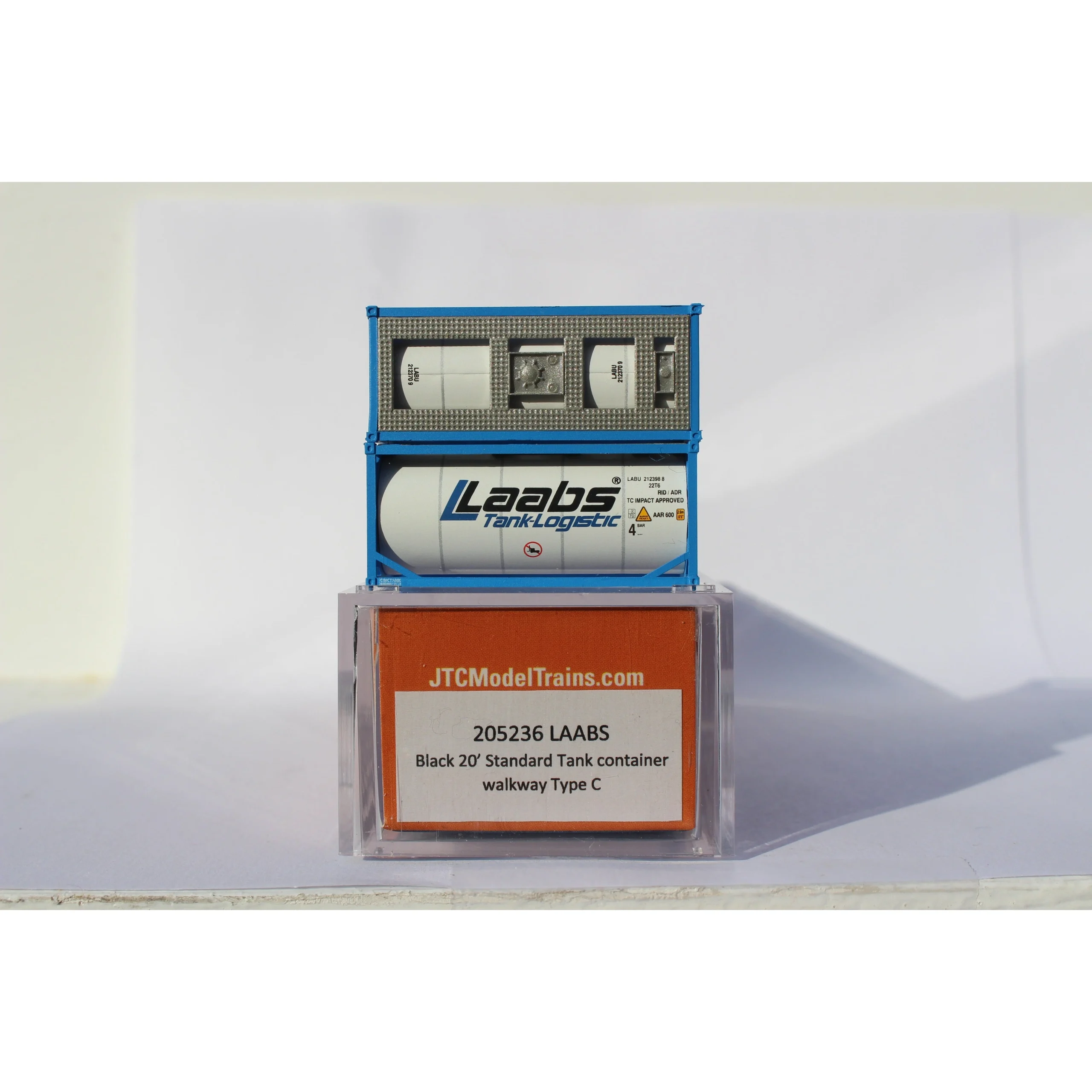 Jacksonville Terminal N Scale LAABS 20' Tank Container - JTC 205236
