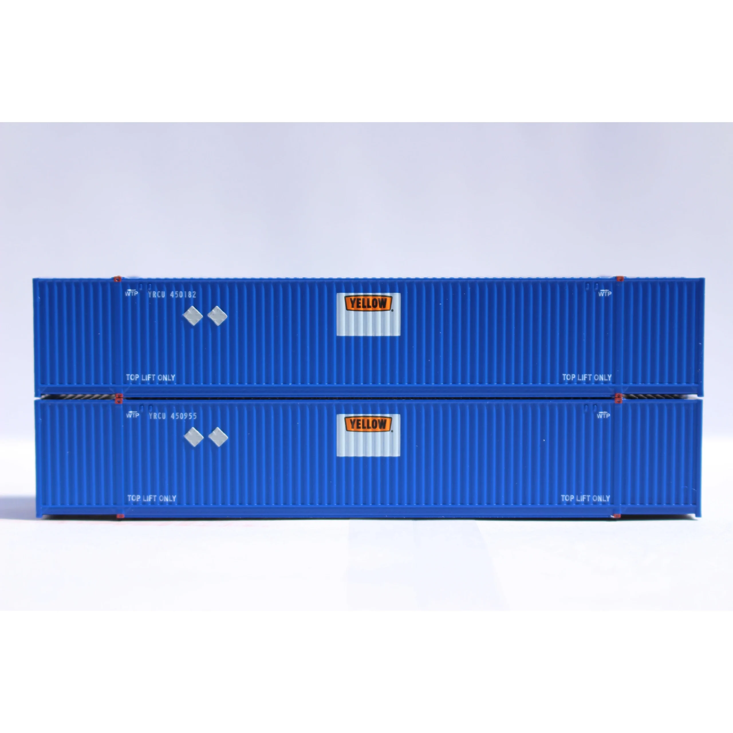 Jacksonville Terminal N Scale YELLOW YRC patch 40' High Cube Containers Set 2 - JTC 537105