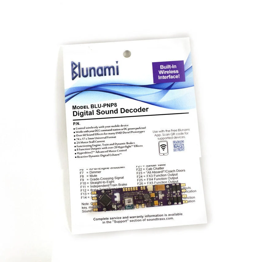 Soundtraxx EMD 2 Diesel Blunami PNP8 Sound Decoder - 885624