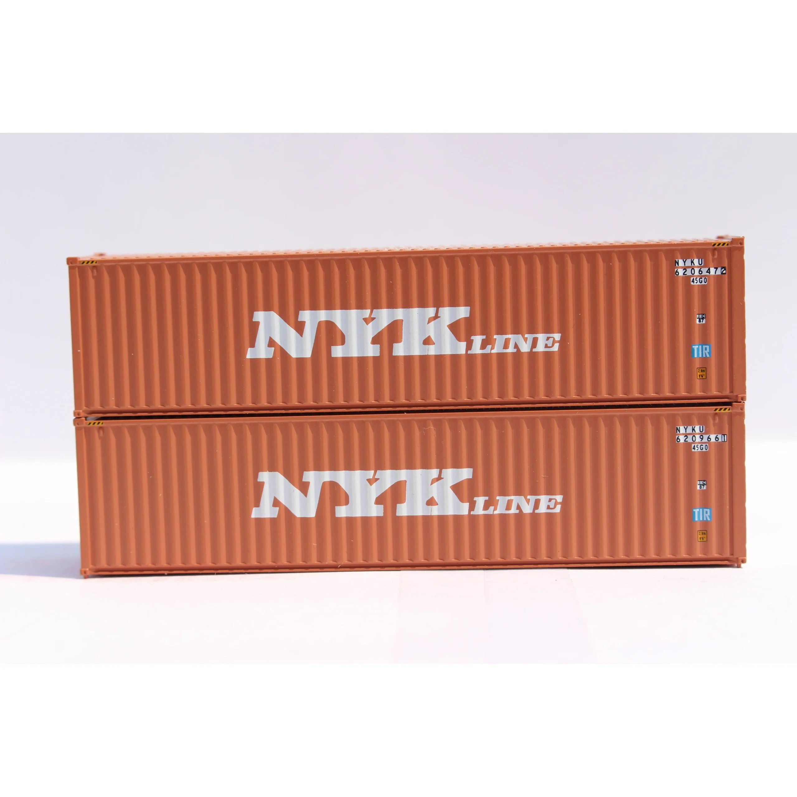 Jacksonville Terminal N Scale NYK LINE 40' High Cube Containers - JTC 405061