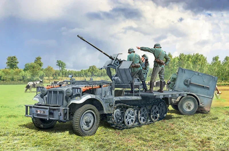 1/35 Italeri SD.KFZ.10/4 with Flak 30 and Crew 6395