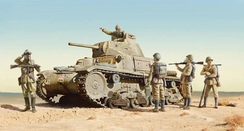 1/35 Italeri Carro Armato M14/41 I Serie with Italian Infantry 6543