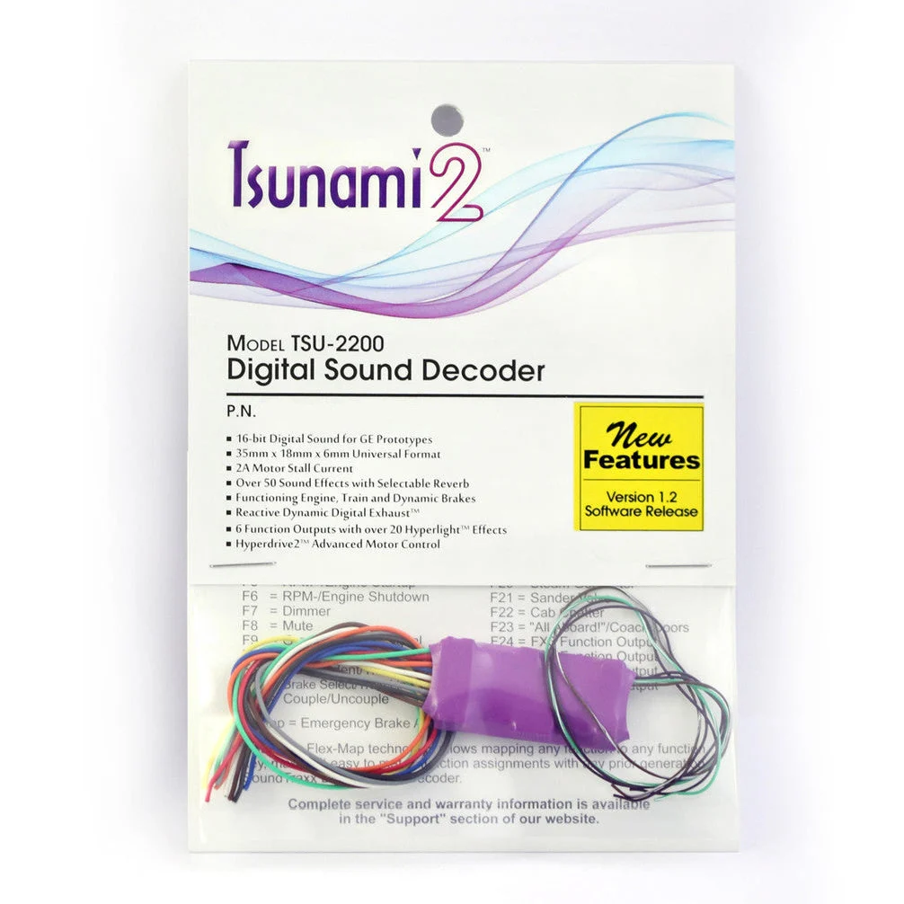 SoundTraxx Tsunami2 TSU-2200 EMD Diesel Digital Sound Decoder - 885005