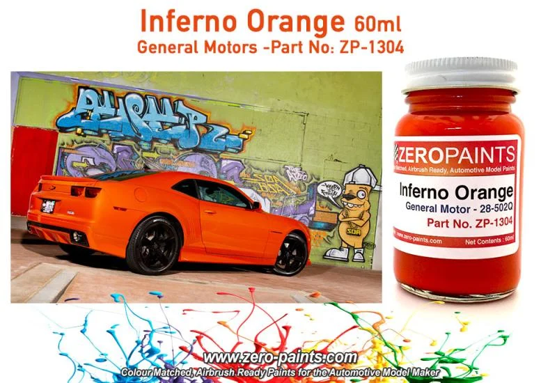 Zero Paints Inferno Orange 60ml - ZP-1304