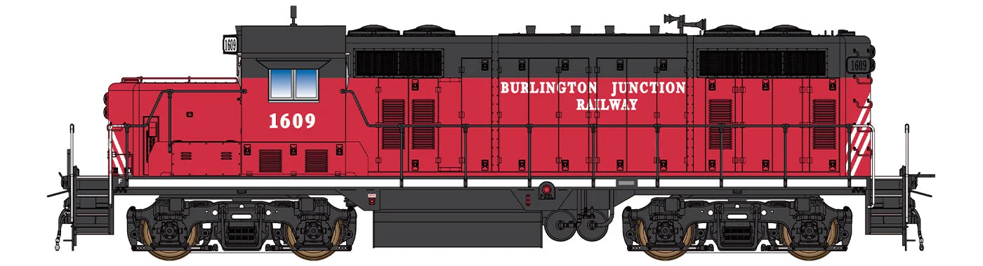 Intermountain HO Scale Burlington Junction Railway BJRY 1607 EMD GP16 w/ DCC and Sound
