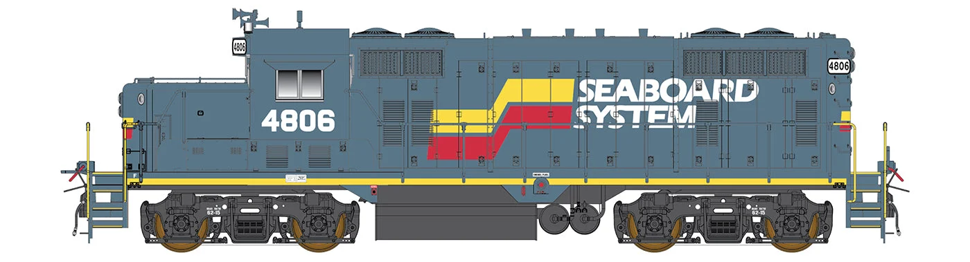 Intermountain HO Scale Seaboard System 4802 EMD GP16 w/ DCC and Sound