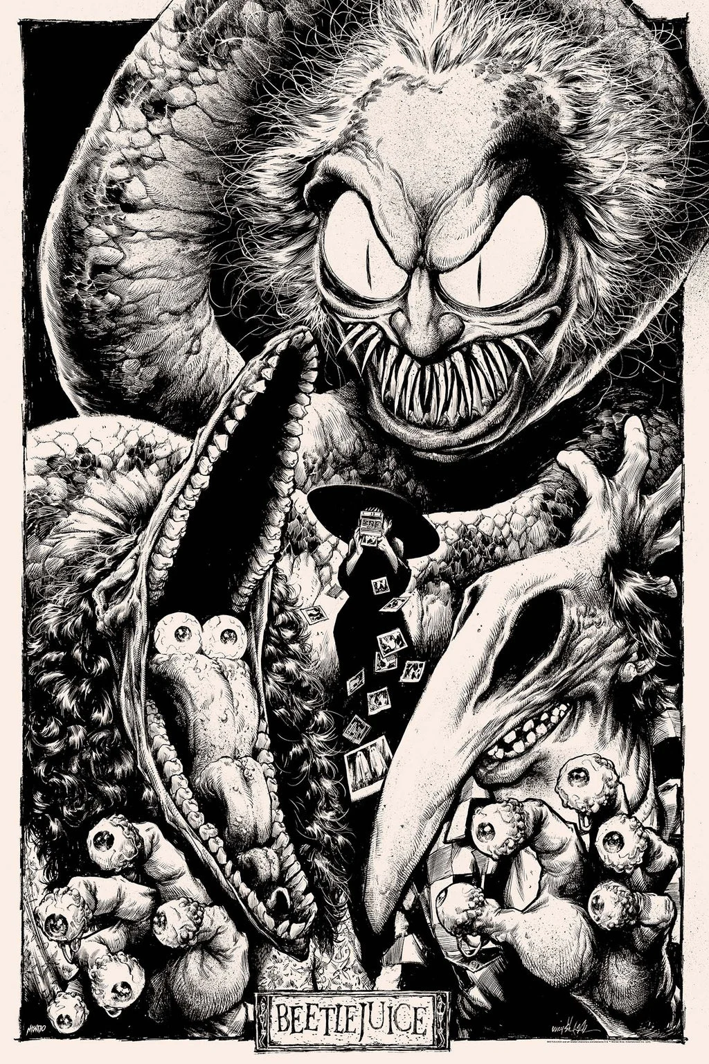 Beetlejuice Variant Poster - Jonathan Wayshak