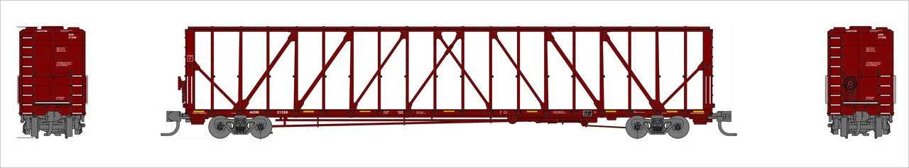 Jackson Railcar N Scale Arkansas Oklahoma Railroad AOK #21294 73' Centerbeam Flatcar